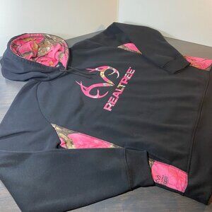 Realtree Pink Camo Logo Hoodie Sweatshirt XXL